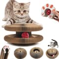 Kitty Kurlz Katteleke - Magisk Orgel Klorebrett for Katter, Interaktiv Klorematte, Sammenleggbar Trekkspill Katteleke