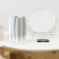 Miniatyrbild 3 av 5: Set med 4 silikonflaskor, 60 ml, påfyllningsbara och klämbara