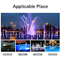 Miniatyrbillede 5 af 5: LED Undervandsspotlight, IP67 Vandtæt RGB Undervandsbelysning, 10W LED Spotlight til Udendørs Havebelysning med Fontæne Pool NPTERBL