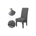 Miniatyrbilde 3 av 4: 6-pak med vaskbare universelle stolovertrekk i stretch mikrofiber