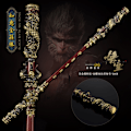 Miniatyrbild 2 av 6: Black Myth Wukong spel kringutrustning 35CM Monkey King Ruyi Golden Hoop full metal hantverk prydnader modell