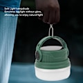 Miniatyrbild 4 av 5: Campinglykta 28 LED Hög Ljusstyrka Portabel Lampa Typ C Laddningslampa för Utomhusbelysning Grön, DUBUNS