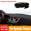 Miniatyrbild 2 av 5: För Hyundai Tucson 2015-2016 2017 2018 2019 2020 Instrumentbräda Omslag Matta Pad Dashmat Dash Solskydd Instrumentmatta Biltillbehör
