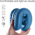 Miniatyrbillede 3 af 5: Kvindernes Tykke Platform Cloud Slippers Blå blå 42-43