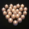 Miniatyrbilde 2 av 3: 24 stk Flimrende LED-telys med fjernkontroll og batteridrift