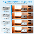 Miniatyrbild 3 av 5: Digital väckarklocka med stor LCD-skärm, hög ringsignal för effektiv väckning, multifunktion med temperatur
