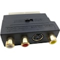 Pikkukuva 4 / 4: RGB Scart 21-nastainen uros - 3 RCA AV naarasmuunnin + videoadapteri (musta)