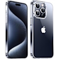 Miniatyrbilde 1 av 5: IC Fodral for Apple iPhone 15 Pro (2023), kamerabeskyttelse støtsikker TPU myk silikon mobilskall iPhone 15 Pro Max (klar)
