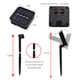 Miniatyrbillede 2 af 5: 50 LED Solcellelamper Solcellelamper Udendørs 7m 8 Tilstande Belysning Solcellelamper med Vandtæt Lyssensor Krystalkugle Varm Hvid Solcellelampe Dekoration