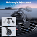 Miniatyrbild 4 av 5: Mobilhållare för Bil [Kraftfulla Magneter] för Instrumentbräda och Vindruta Sugkopp Mobilhållare Lämplig för iPhone Android Bilvagga
