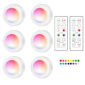 Miniatyrbild 6 av 10: INF LED-spotlightset – 6 snygga lampor med 2 praktiska fjärrkontroller