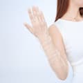 Lange transparente hansker Lange transparente hansker HVIT hvit white