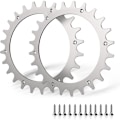 Miniatyrbillede 1 af 5: x Premium rustfri stål studs til Worx S/M model, 2X rustfri stål skrue-i pigge traktionsforstærker, robotplæneklipper hjulstørrelse 205mm