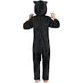 Miniatyrbillede 5 af 7: Sort Kattekostume til Børn, 3-delt Jumpsuit med Hætte, Fastelavnskostume, Drenge, Piger, Rollespil til Halloween, Karneval, Fest 3-10 År 7-8 Jahre