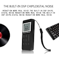 Miniatyrbilde 5 av 5: IC AM/FM Lommeradio, Bærbar Digital Tuning Stereo Walkman Radio med oppladbart batteri, LCD-skjerm og hodetelefoner