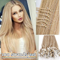 Miniatyrbild 4 av 5: Micro Loop Human Hair Extensions 50G