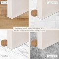 Miniatyrbilde 4 av 4: Selvklebende Dørstopper - Dørstopper i Tre for Gulv og Parkett - Selvklebende Dørstopper - Diskret og Elegant Dørstopper - Sett med 4 (Bøk)