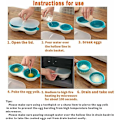 Miniatyrbilde 4 av 5: Mikrobølgeovn Eggkoker, 2-lags Eggkoker med Dreneringskurver, Matvaregodkjent Eggdamper (Oransje), av DEBUNS
