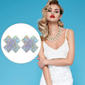 Miniatyrbilde 4 av 5: IC 10 par Nippelbeskyttere, Bling-Bling Ice Cracking Texture Nippel