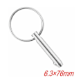 Miniatyrbillede 5 af 5: 4 stk. Quick Release Ball Pins, 316 Rustfrit Stål 6,3 mm Diameter Quick Release Pins med Fjederbelastet Kugleende
