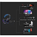 Pikkukuva 4 / 5: IC RGB -peliheadset stereosound surround -äänellä PS4 musta-punainen