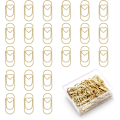 Miniatyrbillede 1 af 7: Små Papirclips, 130 Stk Metal Hjerteformede Papirclips, Papirclips Bogmærke Clips Små Bogmærke til Skole Kontor Dokument Organisation Guld Gold