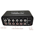 Pikkukuva 2 / 5: Stereo Audio Mixer 1 Input 5 Output Monikanavainen äänenlähteen jakaja RCA-liitäntä vahvistimelle