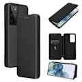 Miniatyrbilde 1 av 5: IC Samsung Galaxy S21 Ultra - Karbonfiberteksturdeksel - Svart Svart Svart