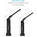 Miniatyrbillede 2 af 5: X COB Arbejdslampe Genopladelig LED Arbejdslampe COB Værksteds Lampe Lommelygte LED Arbejdslampe Med Magnetisk Base Inspektionslampe Til Vandreture, Camping