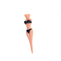 Miniatyrbild 1 av 4: Bikinitjejer plastpeggar 6-pack - Flera färgval Blå