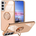 Miniatyrbild 1 av 5: Samsung S22 Plus Elegant & Stöttåligt Skal med Ringhållare Flawless Rosa