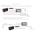 Miniatyrbild 7 av 8: 4-i-1 Drok Digital Multimeter, Tålig DC Spänning Ström Effekt Energi Testare, Exakt Mätare Med 100A LCD-Display, Överbelastningslarm Och Manuell Blå