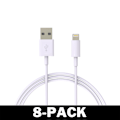 Miniatyrbild 1 av 5: 2M Lightning Snabb Laddare Kabel Till iPhone Vit iOS14 2-Pack