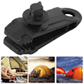 Miniatyrbild 5 av 8: Återanvändbara presenningsklämmor, enkla att använda med låsgrepp Gator Clamp-design, säkrar presenningar, baldakiner och mer, höghållfast PA-material, kraftfull Gator
