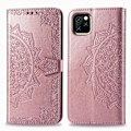 Miniatyrbild 2 av 5: iPhone 11 Pro Max - Mandala Läder Fodral - Roségul Roséguld Roséguld