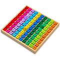 Miniatyrbild 3 av 7: Montessori Matematikmaterial för Unga Elever, Multiplikationsbrädsspel som Främjar Fantasiutveckling och Hand-öga-koordination, Idealisk