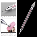 Miniatyrbild 2 av 4: Rhinestone picker pen crystal -  Picking tool Rosa