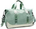 Dufflebag för män och kvinnor - grön - med skofack och