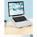Miniatyrbild 5 av 5: Bärbar Kontorskompanjon, Utsökt Hantverk Justerbart Ställ, Halkfria Silikonkuddar Laptopställ för Skrivbord, Vikbar Lättviktsdator