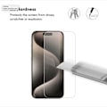 Miniatyrbild 3 av 4: iPhone 15 Skärmskydd - Härdat Glas - EXTRA STARK