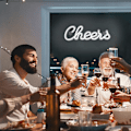 Miniatyrbild 5 av 5: Lysande Cheers Neonskylt, Batteri- eller USB-driven Starkare och Säkrare för Alla Firanden, Unik Ljuslådedesign, Enkel Installation för Sovrum,