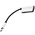 Miniatyrbillede 1 af 4: 2-i-1 USB Type C til 3,5 mm hovedtelefonadapteroplader USB-C lydkabel 3,5 jack hovedtelefonadapter til telefon (sølv)