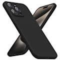 Miniatyrbild 1 av 3: iPhone 15 Pro Max Matt Svart Skal - Extra Kamera Skydd iPhone 15 Pro Max iPhone 15 Pro Max