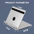 Miniatyrbild 2 av 8: Smart enhetsställ för skrivbord, utmärkt tillverkat för 4-12,9 tums enheter, säkerställer en stabil och ergonomisk tittarupplevelse, i elegant silver