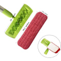 Miniatyrbild 2 av 7: Mikrofiber Spraymopp Ersättningshuvuden, Perfekt För Hemmet, Konstruerade Golv, Lätt Att Använda, Set Med 3 Röda Mikrofiber Rengöringsdynor För Trägolv