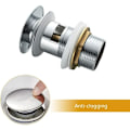 Miniatyrbild 4 av 5: Elegant Diskbänksplugg, Polerad Kromfinish För Lyxig Badrumsinredning, Solid Mässingskonstruktion Med Läcksäker Design, Fristående Badkar