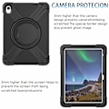 Miniatyrbild 3 av 5: iPad 10.9 2022 Fodral 360° X-Shape Shockproof Kickstand Svart