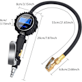 Miniatyrbild 3 av 5: Däckpump med digital precision, noggranna avläsningar upp till 0,1 PSI, flexibel gummislang för manövrerbarhet, byggd för att hålla, snabbkoppling för luft
