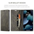 Miniatyrbild 3 av 5: iPhone 13 - Fodral Premium Läder RFID Skyddat Brun Brown