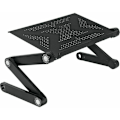 Miniatyrbild 1 av 5: Ergonomisk Justerbart Laptopbord med Sidomusmatta, Vikbart Knäbord för Portabelt Laptopställ, Ventilerad Brickdesign för 17 Tum